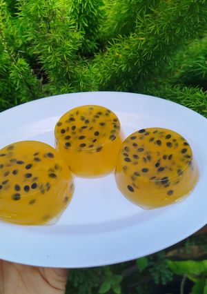Hình của món Thạch chanh dây.