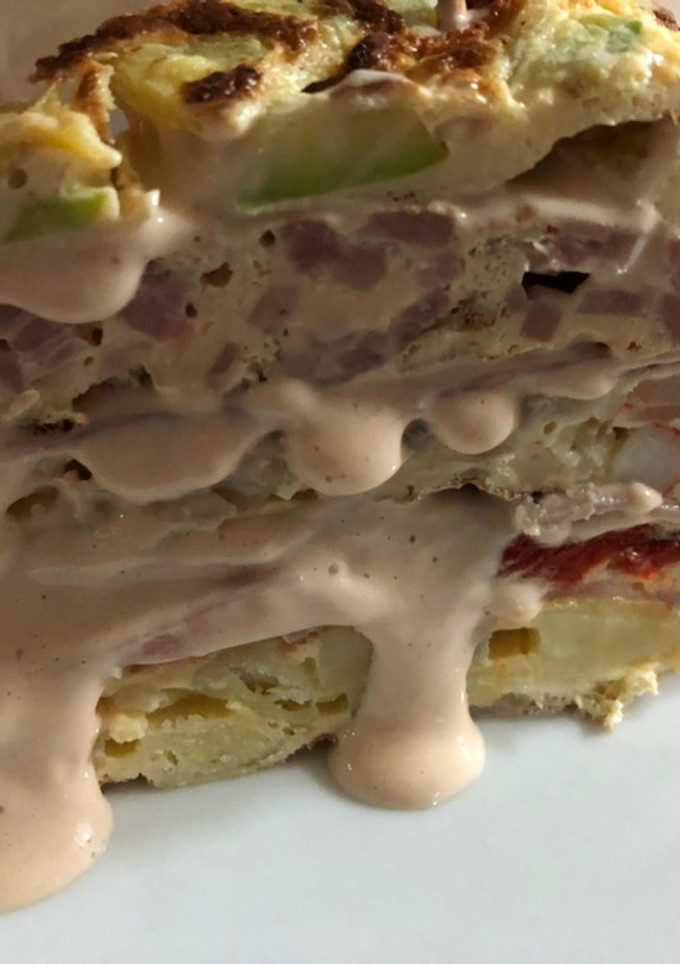 Una foto de Pastel de tortillas