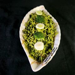 A picture of Broccoli Leek Peas Palak Green Pulav.
