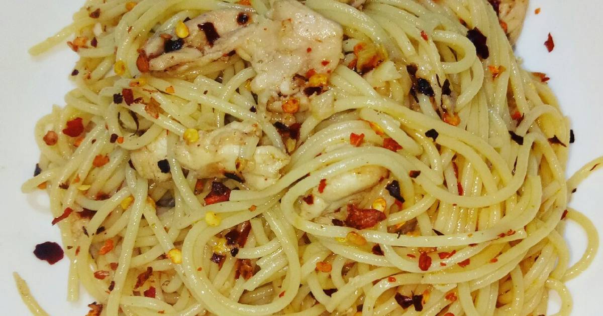 Resep Spicy Spaghetti Aglio E Olio (no Parmesan) Oleh Vina Young - Cookpad