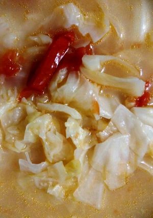 Hình của món Cải bắp nấu mẻ.