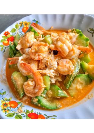 รูปของ ผัดบวบกุ้งใส่ไข่