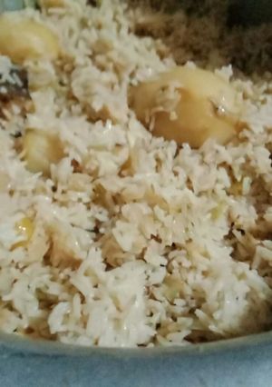 A picture of Aaloo pulao.