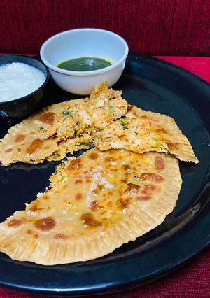 A picture of Gobhi paratha or cauliflower paratha.