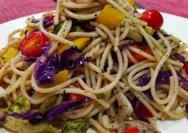 Recipe of Award-winning Veg spaghetti salad