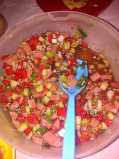 Una foto de Ceviche de salchicha