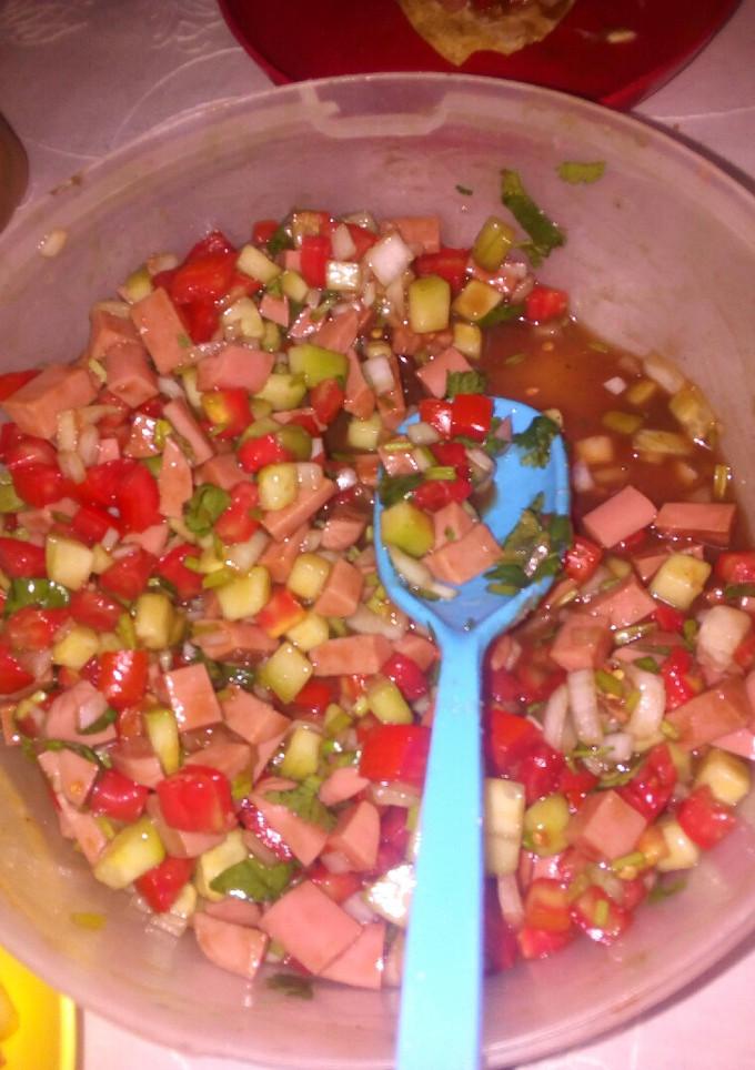 Una foto de Ceviche de salchicha