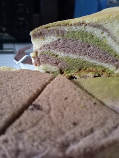 Foto resep Chiffon Green tea, Coklat, vanilla