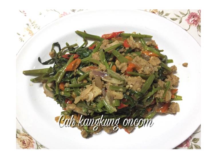 Cah kangkung oncom/tumis kangkung
