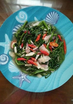Foto resep Simpel Tumis Kangkung Polos