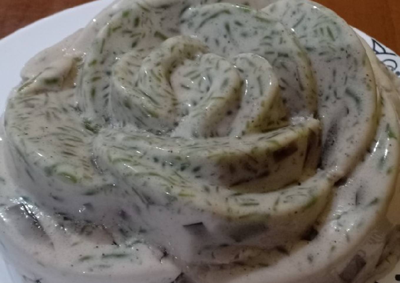 Puding cendol santan