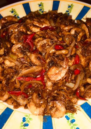 Foto resep Udang lada hitam