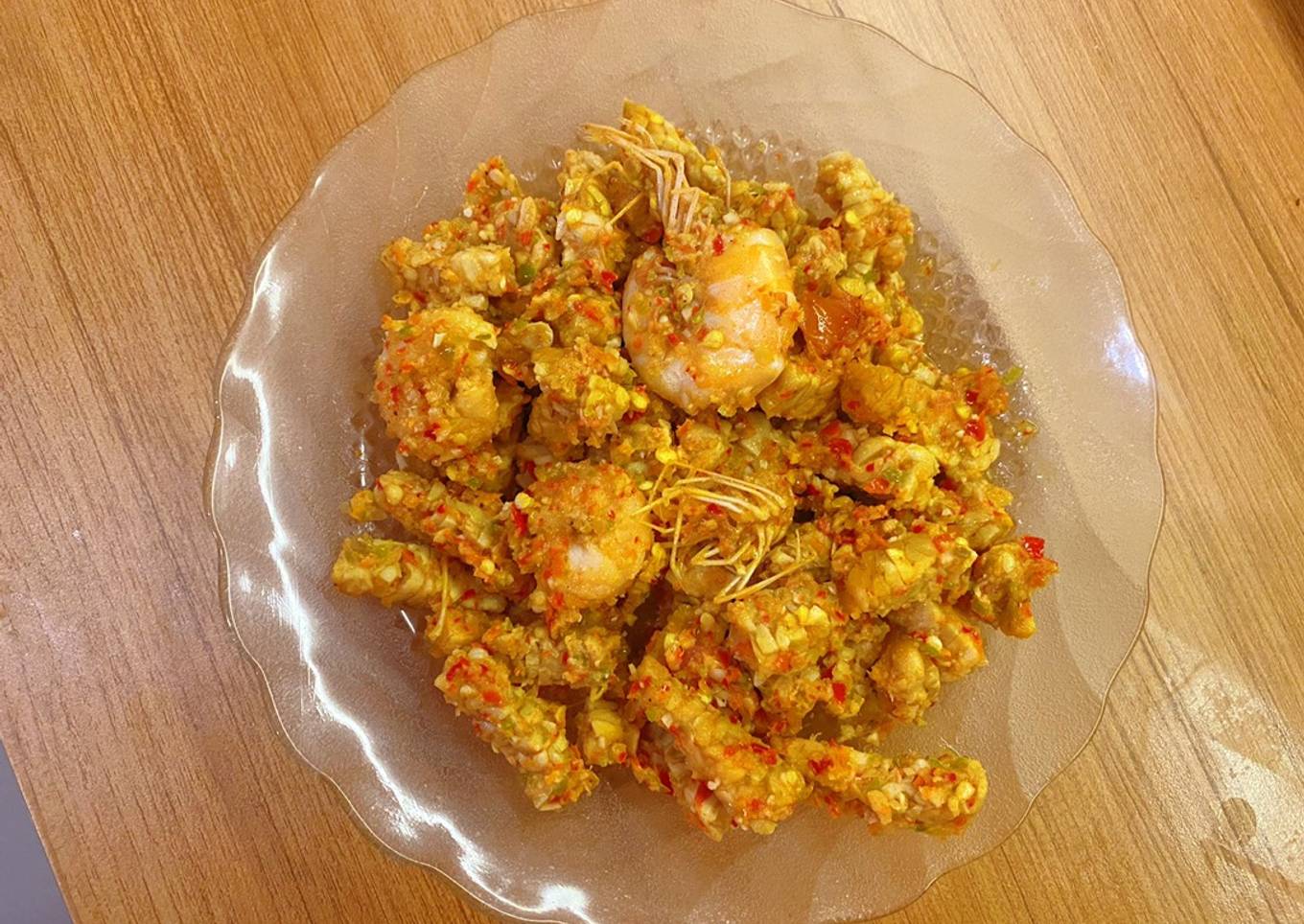 Udang tempe balado ⭐️⭐️⭐️⭐️⭐️