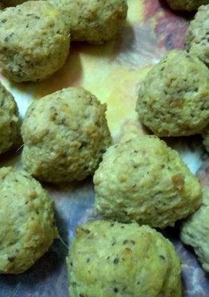 A picture of Potato soya keema ball.