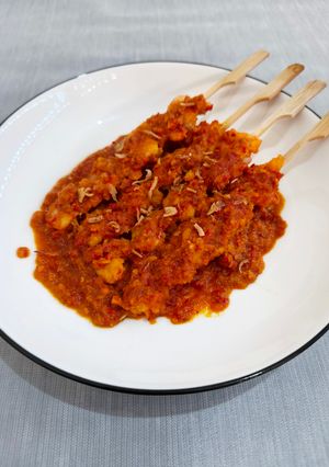 Foto resep Sate Udang Pedas