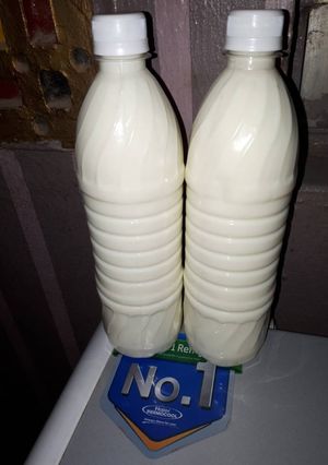 A picture of Coconut cow milk.