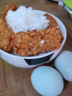 Foto resep Menu Sarapan mudah : Nasi Ketan plus Tempe Goreng