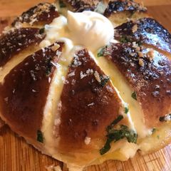 Korean cream cheese garlic brioche - my way A picture of Korean cream cheese garlic brioche - my way.
