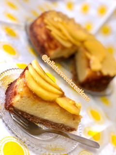 Una foto de Cheesecake de melocotón 🍑