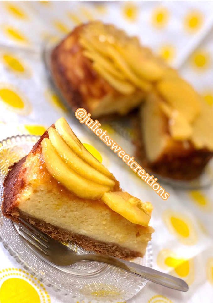 Una foto de Cheesecake de melocotón 🍑