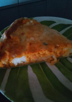 Una foto de Tarta de calabaza zanahoria y queso
