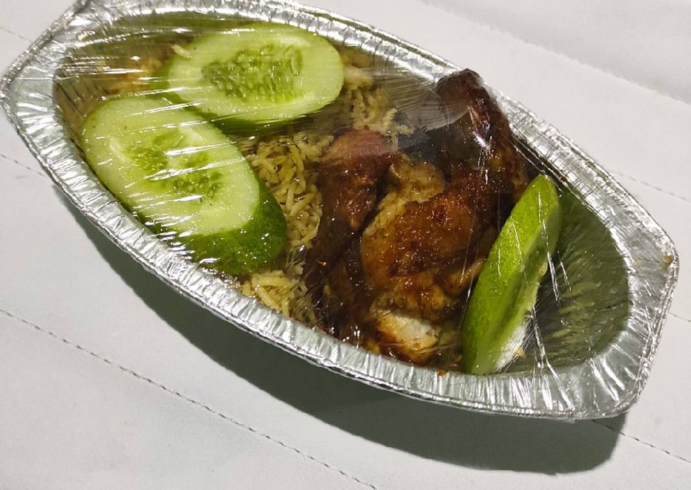 Nasi Mandhi (Rice Cooker) + Ayam Bumbu Mandhi (Air Fryer)