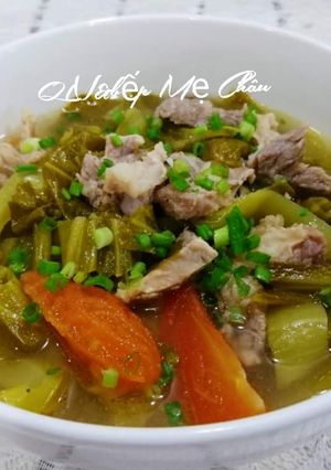 Hình của món Canh dưa cải thịt bò.