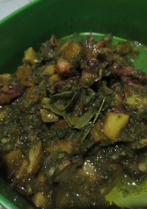 Foto resep Jengkol Asin cumi Balado ijo