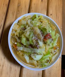 canh bắp sú thịt băm