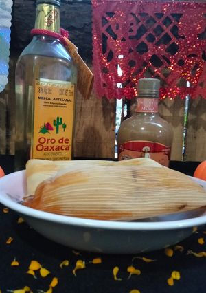 Una foto de Tamales de mole