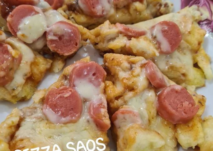 Resep Pizza saos bolongnaise mozarella, Lezat