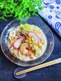 Delicious Chilled Champon Udon Soup