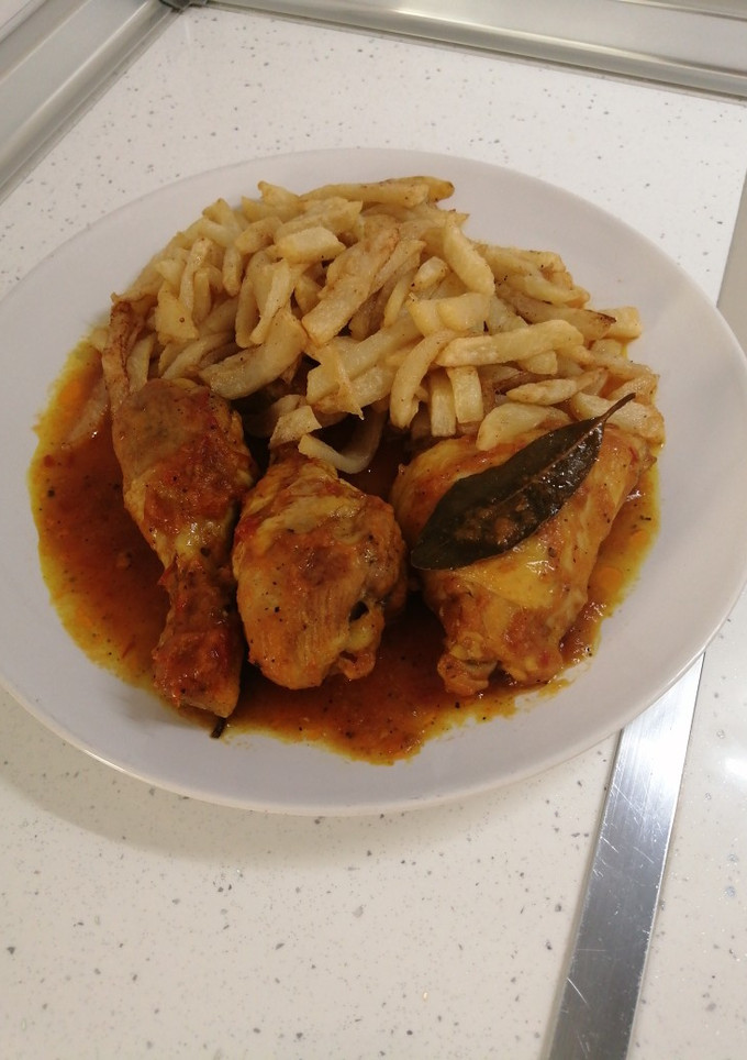 Una foto de Pollo a la cerveza