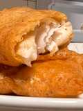 Battered fried haddock