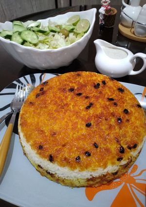 عکسی از دستور هویج پلو سه رنگ😍