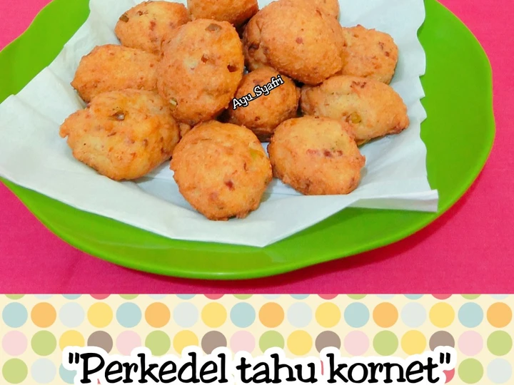 Cara Gampang Menyiapkan Resep Perkedel tahu kornet with minyak wijen yang Lezat Anti Ribet, Lezat