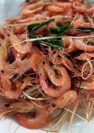 Hình của món Tôm rang muối.