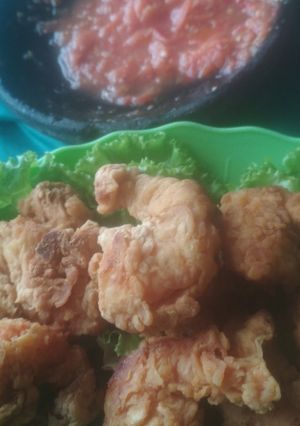Foto resep Udang goreng tepung sambal matah
