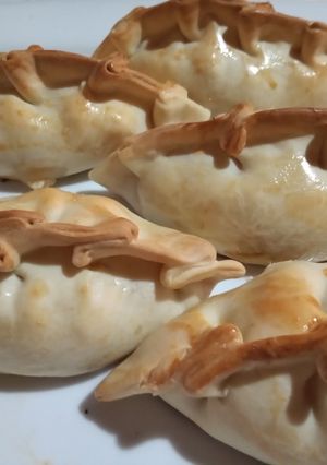 Una foto de Empanada de pollo con soja texturados
