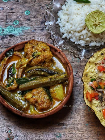 Recipe Bhindi mustard fry with dry raw mango which Delicious