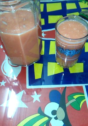 صورة لوصفة عصير راني حبيبات بطعم الخوخ بكل أسراره