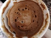 Una foto de brownie con nesquik sin manteca