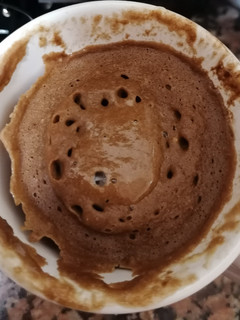 Una foto de Brownie fit al microondas