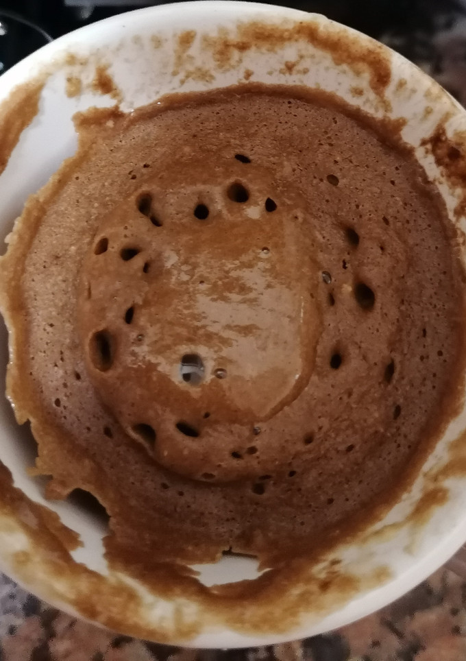 Una foto de Brownie fit al microondas