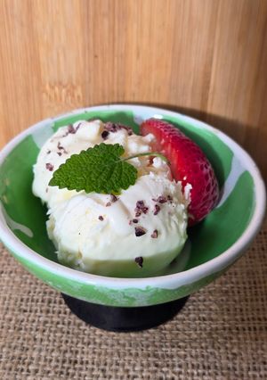 Una foto de Helado de crema americana 🍦 2 ingredientes (¡nada de huevo crudo!) y con opcionales 🍧