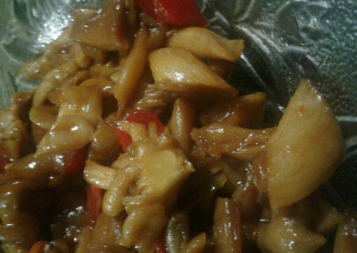 Tumis jamur istimewa ala anak kos