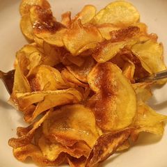 A picture of Homemade garlic crisps.