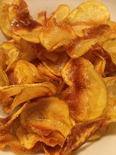 A picture of Homemade garlic crisps.