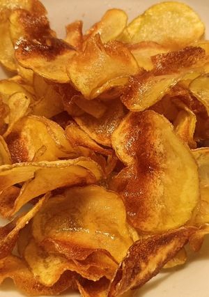 A picture of Homemade garlic crisps.