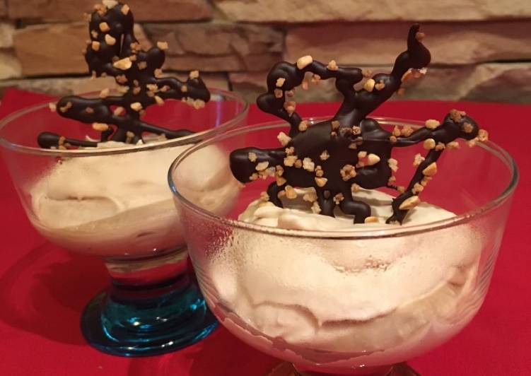 Mousse de café y leche condensada